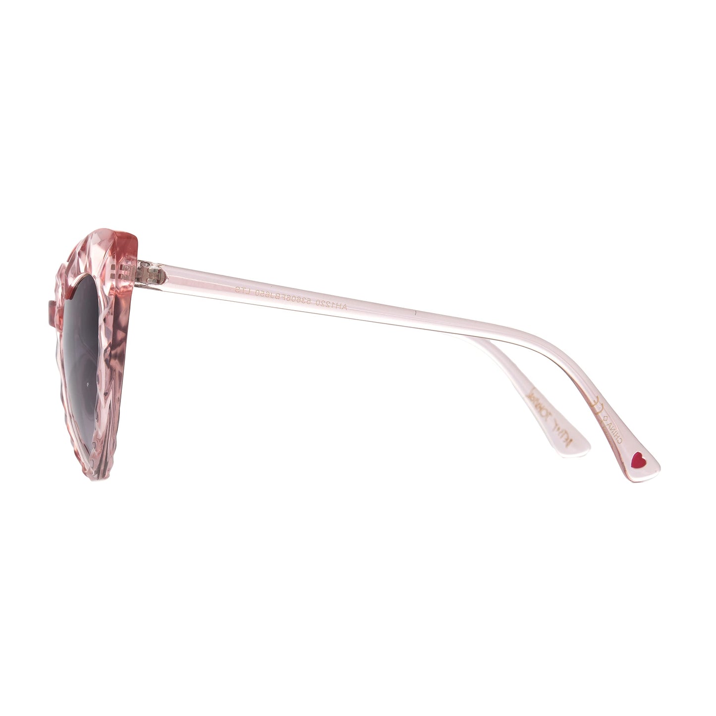 Betsey Johnson Brea Heart Sunglasses for Women, Pink