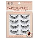 Ardell Naked Strip Lashes 421 - Natural-Looking, Long-Lasting False Eyelashes with Invisiband for Seamless Blend, 4 Pairs, 1-Pack