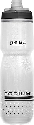 CamelBak Podium Chill Bike Insulated Squeeze Water Bottle White/Black, 24oz
