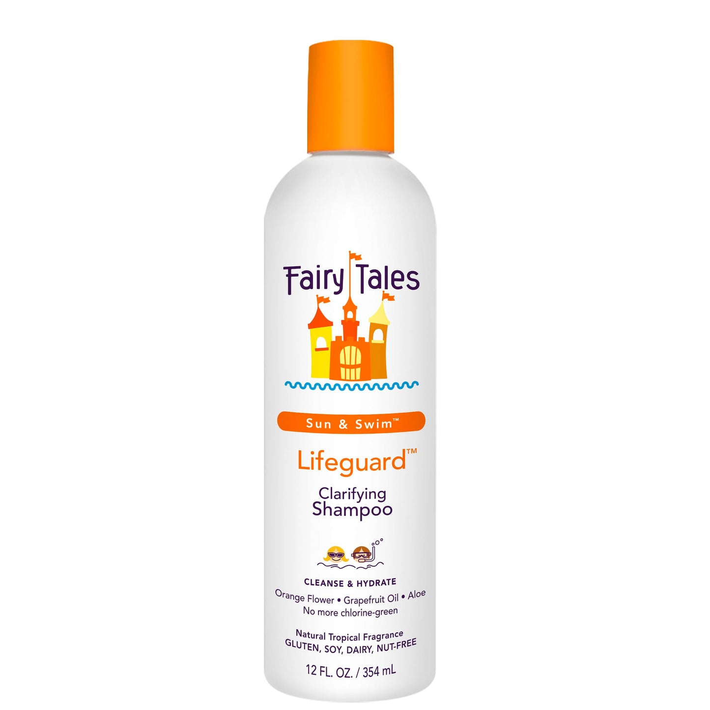Fairy Tales Swim Shampoo for Kids - 12 oz | Made with Natural Ingredients in the USA | Chlorine Removal Swimmer Shampoo for Kids | No Parabens