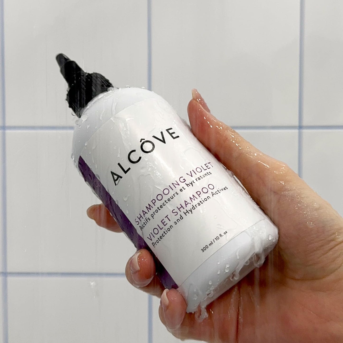 Alcôve - Violet Shampoo & Conditioner Duo - Blonde and Colored Hair - Sulfate-Free - Neutralize Yellow and Brassy Tones - Evening Primrose Oil - Mango