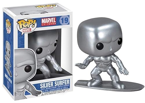 Funko POP Marvel Bobble Figure, Silver Surfer