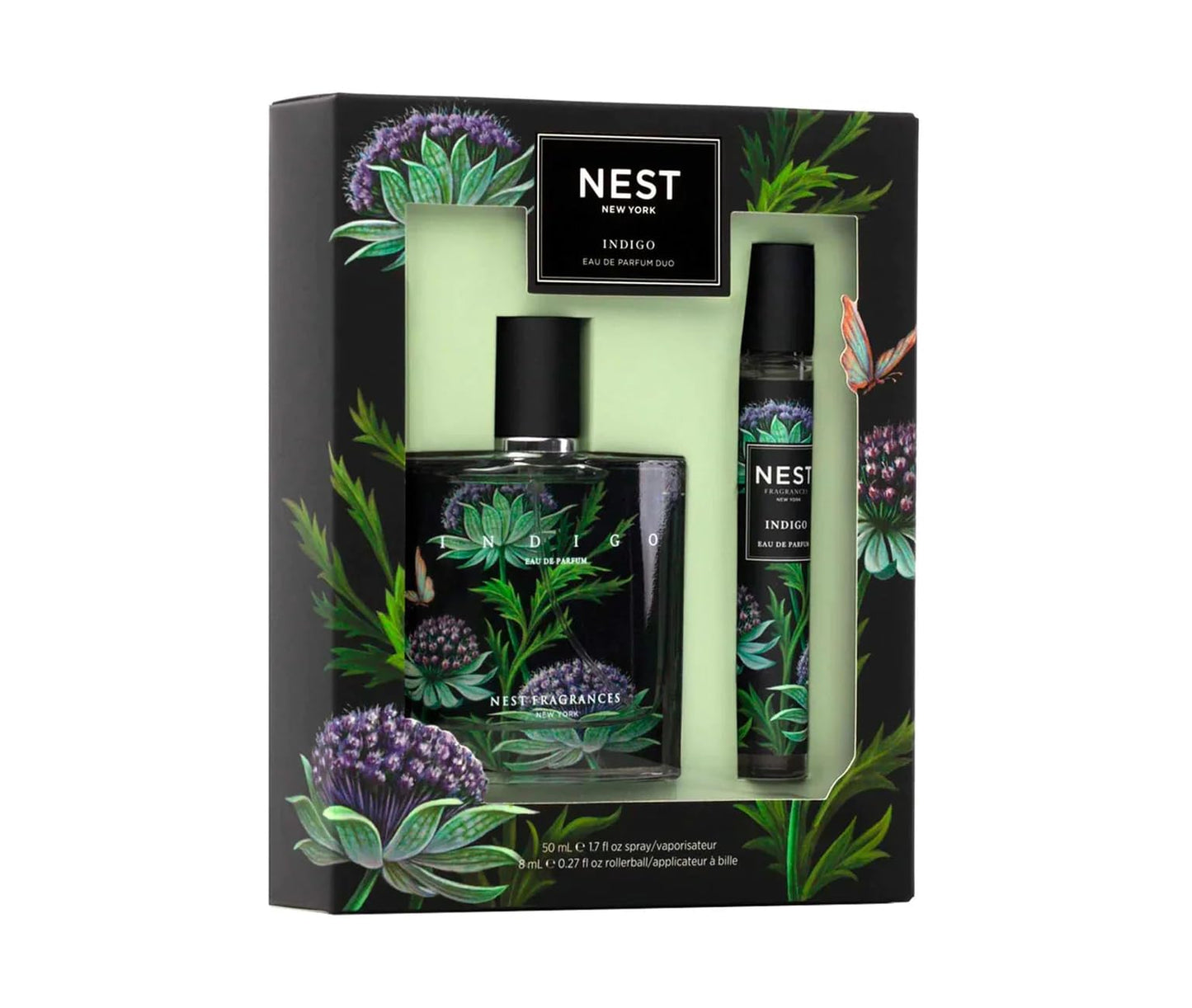 NEST New York Indigo Fine Fragrance, Eau de Parfum Set (1.7fl oz/50ml+ 0.27fl oz/8ml) Beauty & Personal Care NEST New York