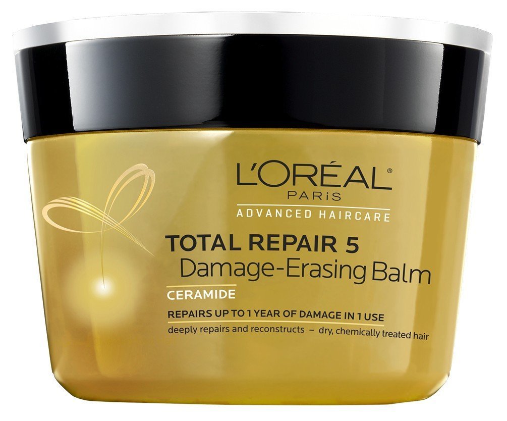 L’Oreal Paris Total Repair 5 Damage-Erasing Balm 8.5 Ounce Jar (251ml) (3 Pack)