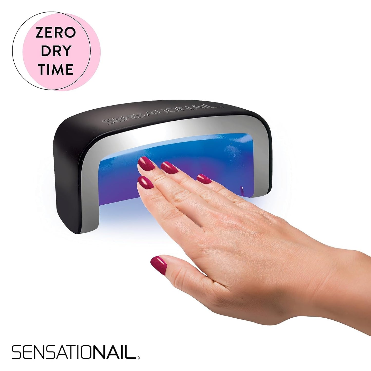 Sensationail Gel/UV Base and Top Coat Nail Polish Kit, Starter Set Refill, Long-Lasting Salon Grade Manicure, Beginner Nail Essentials, Lasts Up To 2