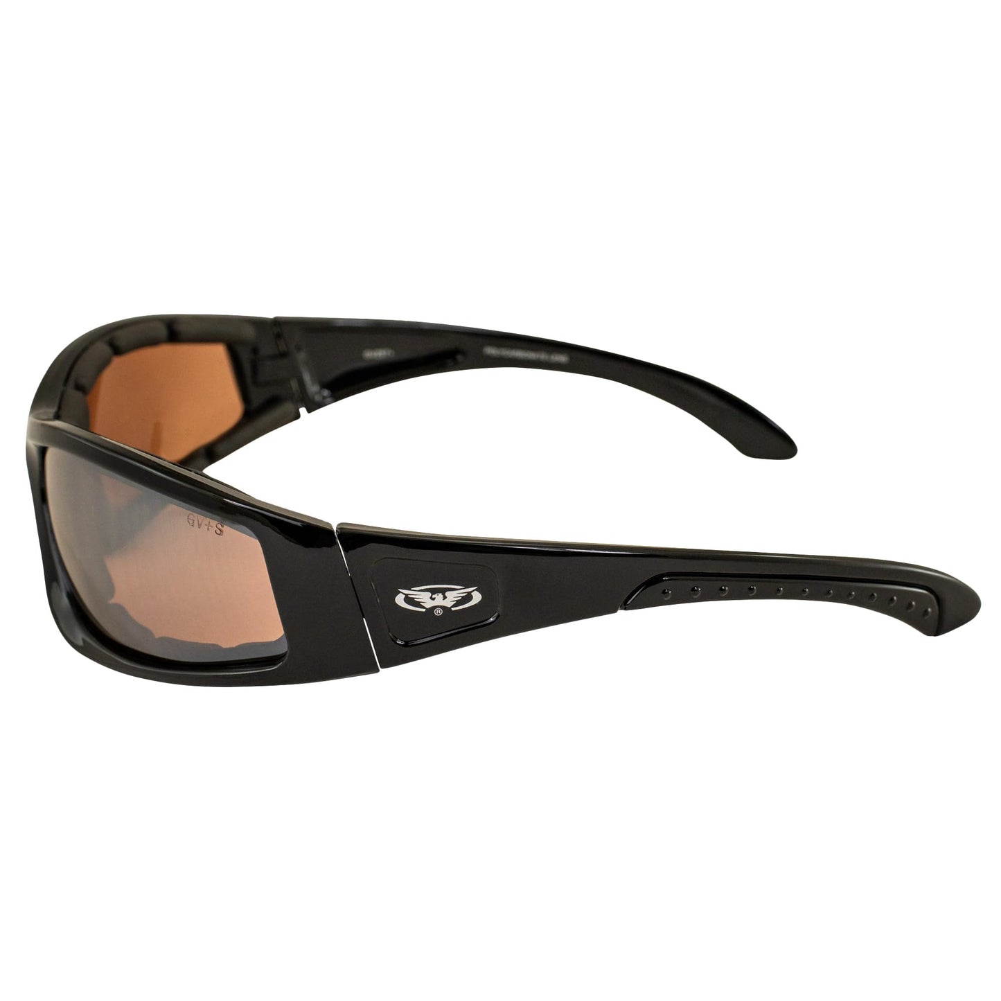 Global Vision Eyewear Triumphant Safety Sunglasses with Matte Black Frame and Driving Mirror Lenses