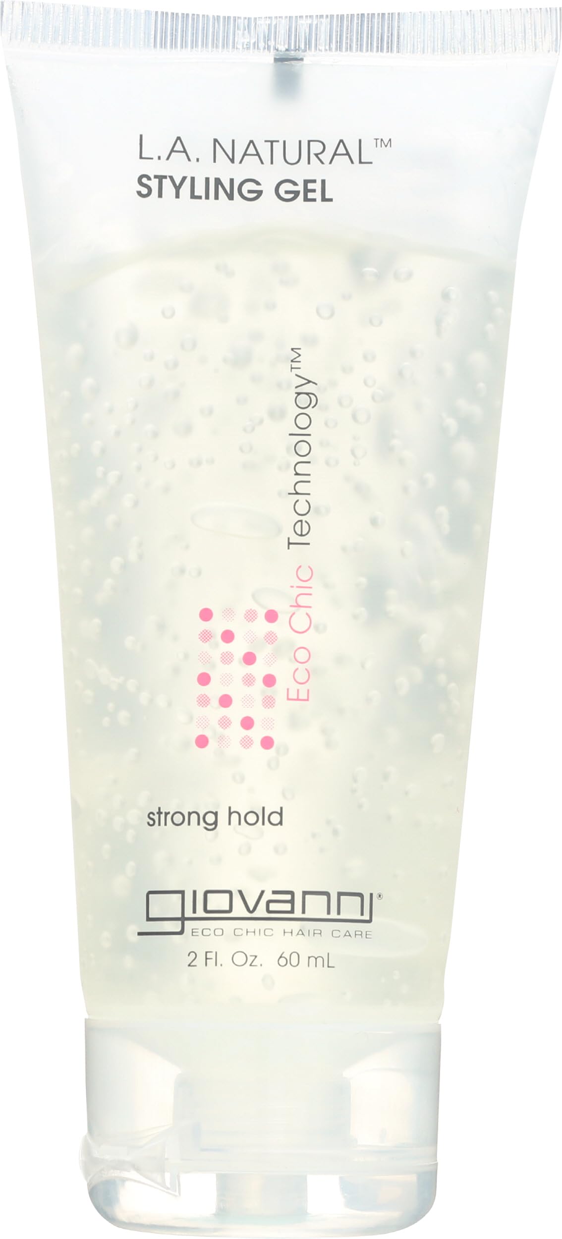 GIOVANNI COSMETICS L.A. Natural Styling Gel - Strong Hold, Eco Chic Technology, Grapefruit seed extract, Aloe Vera leaf juice, Vitamins & Minerals