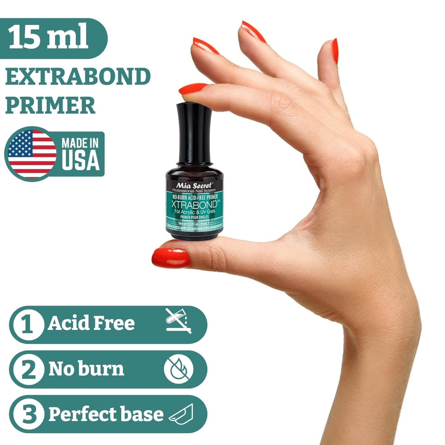 Mia Secret Professional Nail Prep pH Balance Dehydrator & XtraBond Acid-Free Primer 0.5 oz + Beauty and Personal Care Mia Secret
