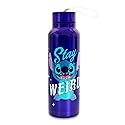 Disney Lilo & Stitch "Stay Weird" 27-Ounce Stainless Steel Water Bottle | BPA-Free Plastic Sports Jug With Leakproof Screw-Top Lid | Hydration