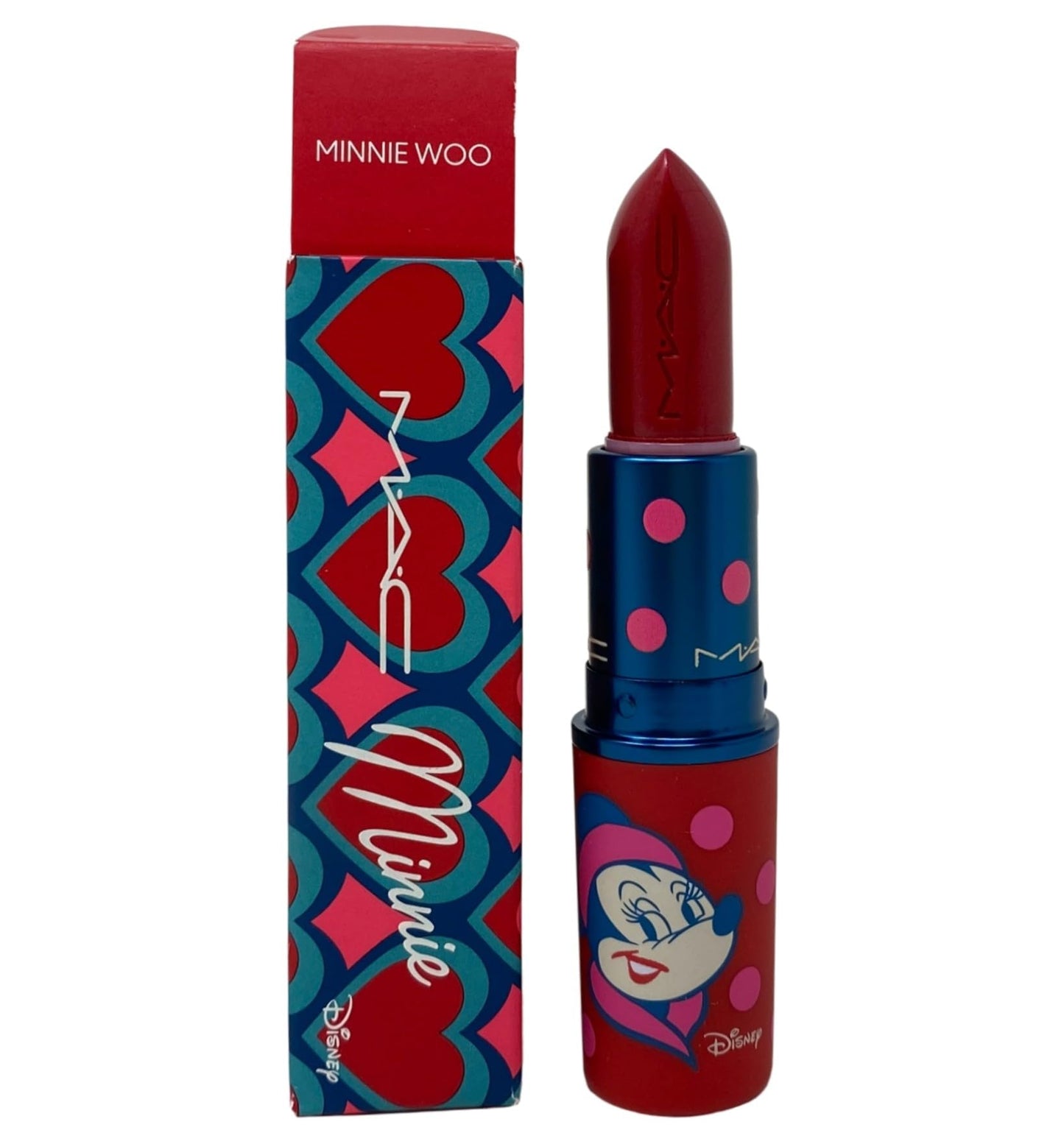 MAC M·A·C Cosmetics Lustreglass Sheer-Shine Lipstick - Minnie Woo (Disney Minnie Mouse Collection) - 3g / 0.1 oz