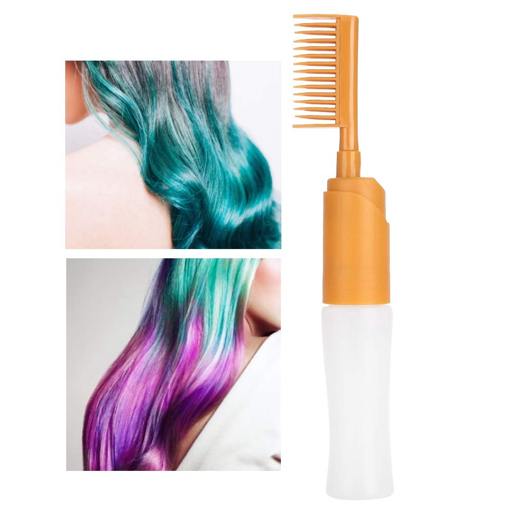 Jadeshay Root Comb Applicator Bottle for Hair Dye, 110ml PP Material, With Comb, Graduated Bottle, Easy to Use, Wide Application, Liquid, 1 Count, all
