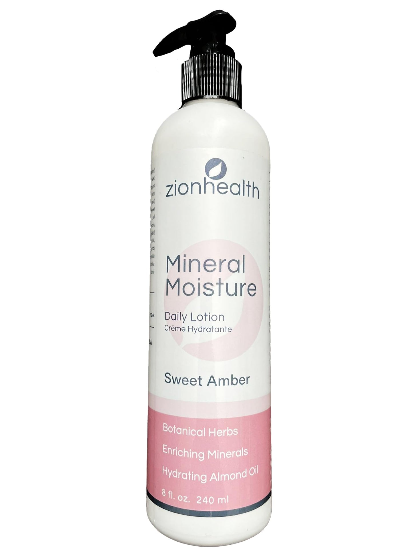 Zion Health Mineral Moisture Daily Lotion- Sweet Amber 8 fl. oz. Lotion
