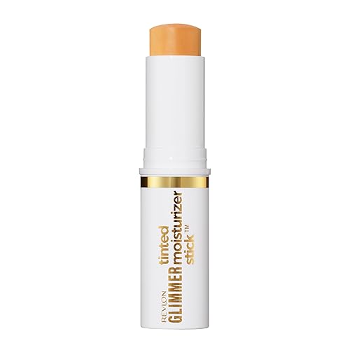 Revlon Glimmer Tinted Moisturizer Stick for Face, Lightweight Foundation, Hydrating Skincare-Infused Makeup, 120, 0.31 oz