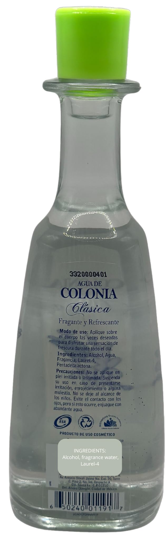 2 X Sanborns Agua De Colonia Clasica Flor De Naranja Unisex 202ml Each Glass Bottle