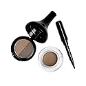 KRISTOFER BUCKLE Champion Eyebrow Pomade and Powder Blonde 0.09 oz. - All-In-One Eyebrows Product, Pomade & Two Powders for Fuller Brows