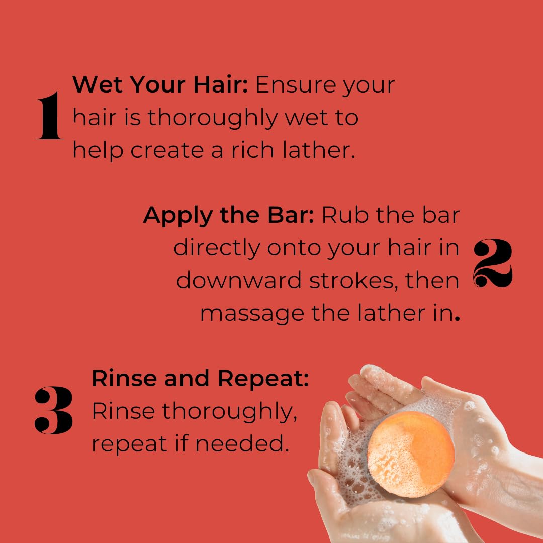 All Natural Shampoo and Conditioner Set for Kids with Essential Oils, Bar Shampoo and Conditioner Set for Overall Hair Health and Scalp Care, 3 oz & 2