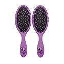 Wet Brush Detangling Hair Brush - Purple - 2 Pack Detangler - Comb for Women, Men & Kids - Wet or Dry - Removes Knots and Tangles, Best for Natural