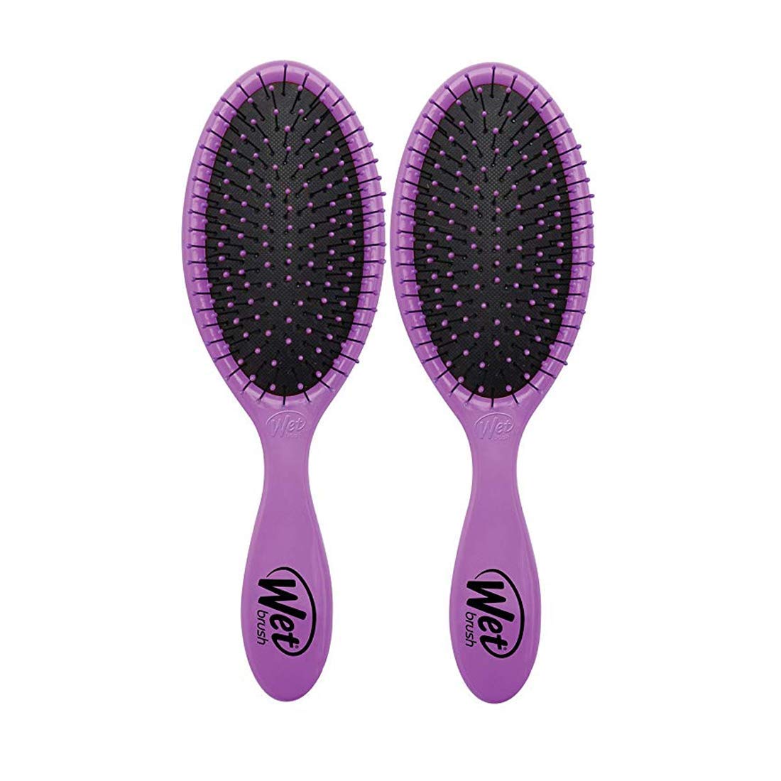 Wet Brush Detangling Hair Brush - Purple - 2 Pack Detangler - Comb for Women, Men & Kids - Wet or Dry - Removes Knots and Tangles, Best for Natural