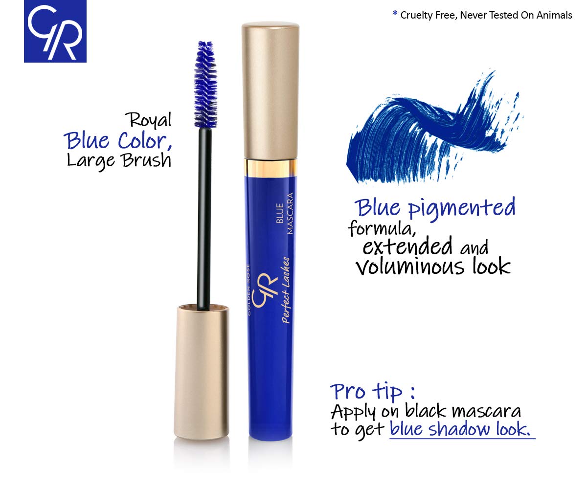 Golden Rose Perfect Lashes Mascara, Blue, .37 fl. oz.