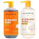 Alaffia EveryDay Shea Shampoo and Conditioner - Normal to Very Dry Hair, Gently Cleanses, Moisturizes, Restores and Protects Hair with Certified Fair