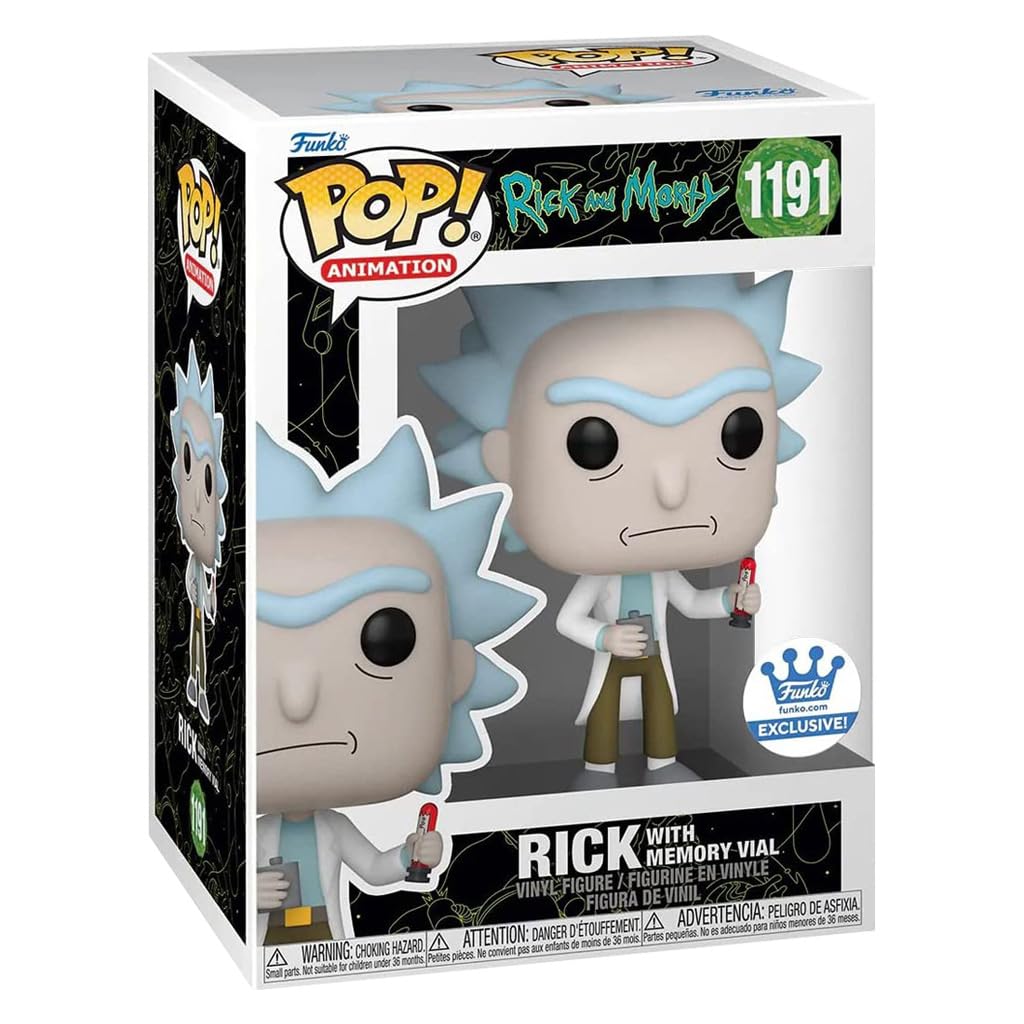 Funko POP! Animation Rick and Morty Rick with Memory Vial Funko Shop Exclusive #1191