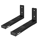 Pyle Adjustable Speaker Wall Mount Brackets - 2 Pack Extendable Steel Arms for Center Channel, Small or Large Speakers & Soundbars - 110 lbs…