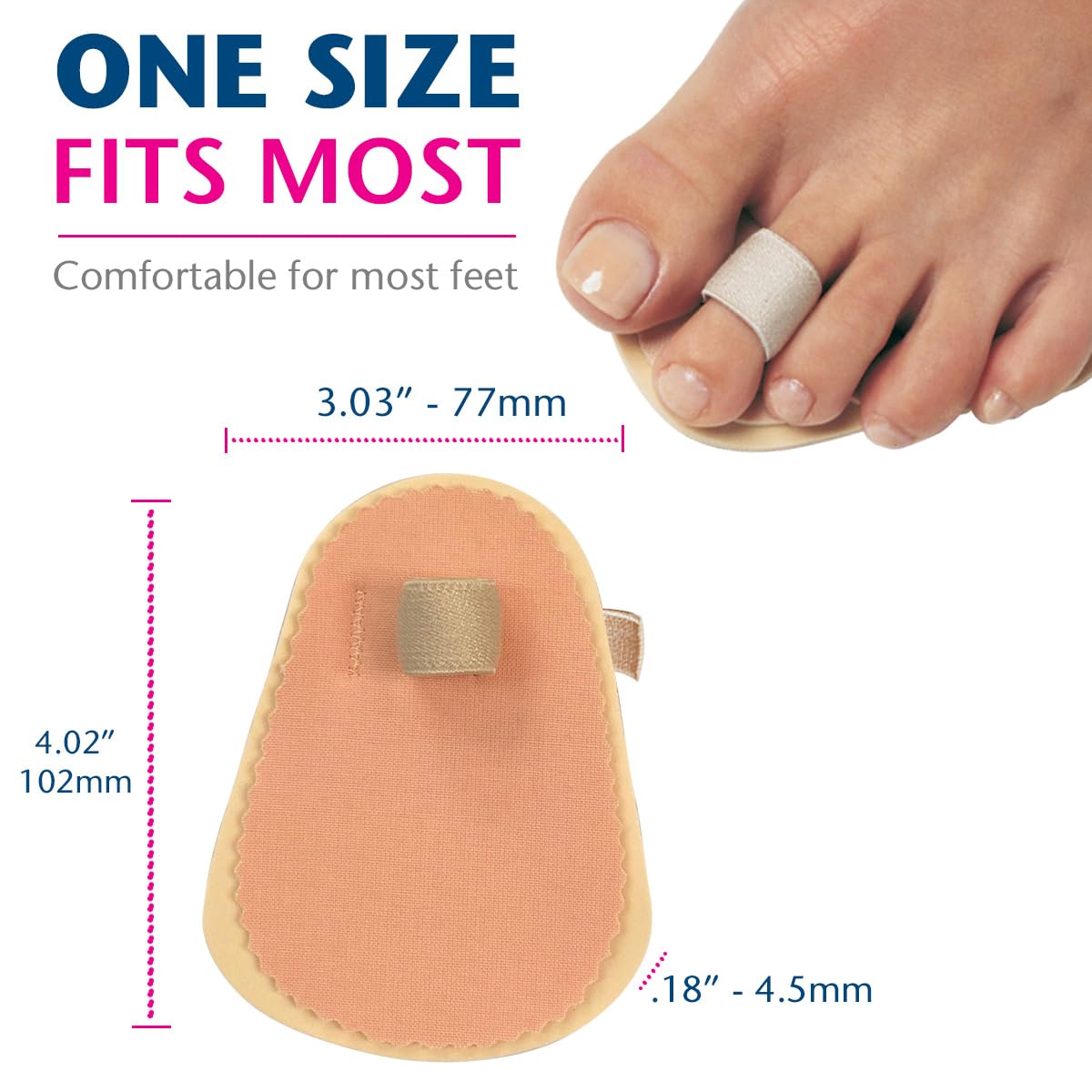 Pedifix Budin Toe Straightener with Metatarsal Cushion Pad Pack of 10 Beauty & Personal Care Pedifix
