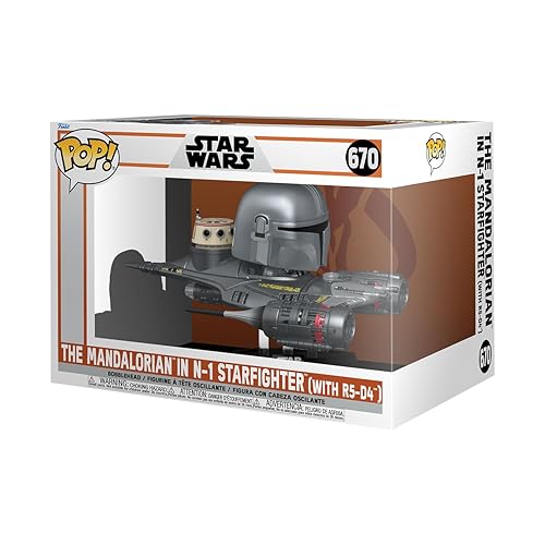 Funko POP! Rides: Star Wars: The Mandalorian - Mandalorian in N1 Starfighter - Collectable Vinyl Figure - Gift Idea - Official Merchandise - for Kids…