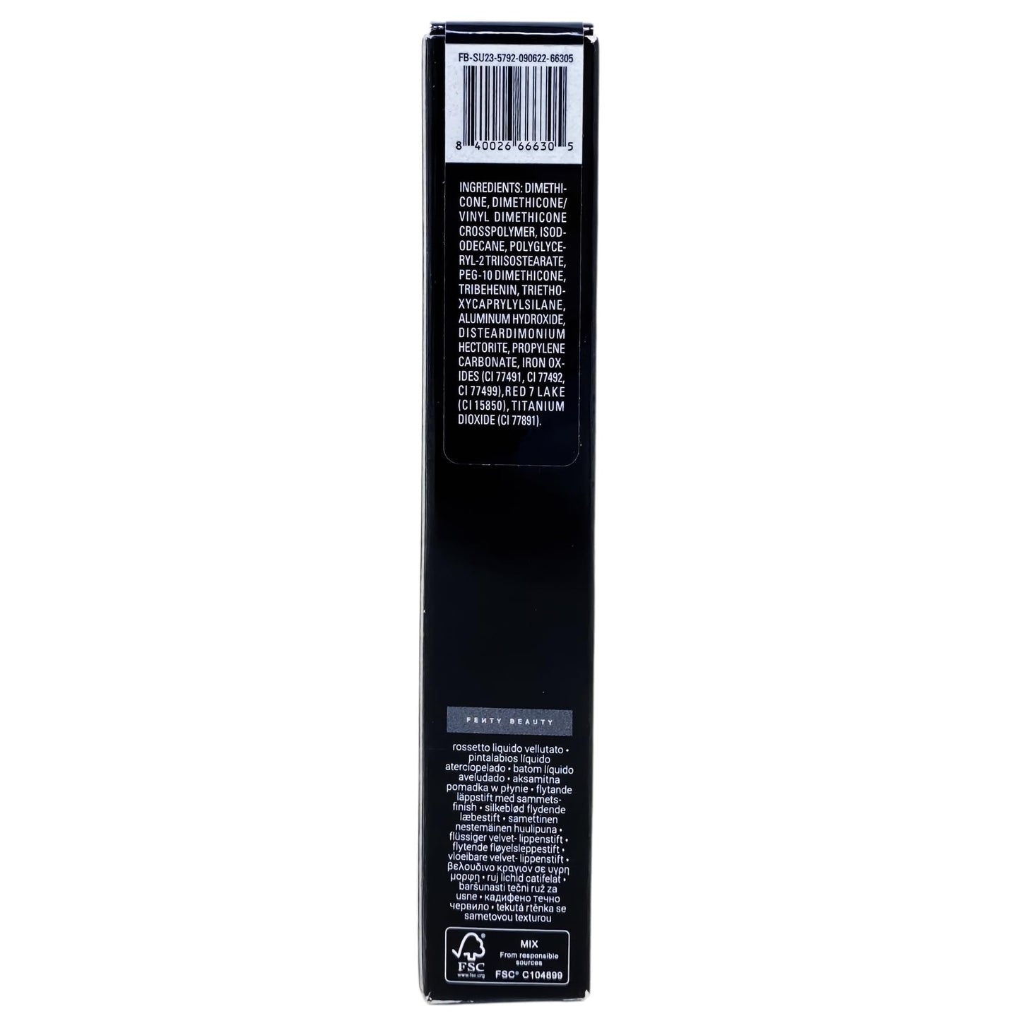FENTY BEAUTY Icon Velvet Liquid Lipstick - 04 Riri (Rose Mauve Nude), 0.19 oz / 5.5 g