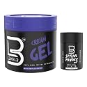 L3 Level 3 Cream Gel - Provides Volume and Medium Hold - With Vitamins to Nourish and Protect Hair Level Three Mens Hair Styling Cream (Sample Powder