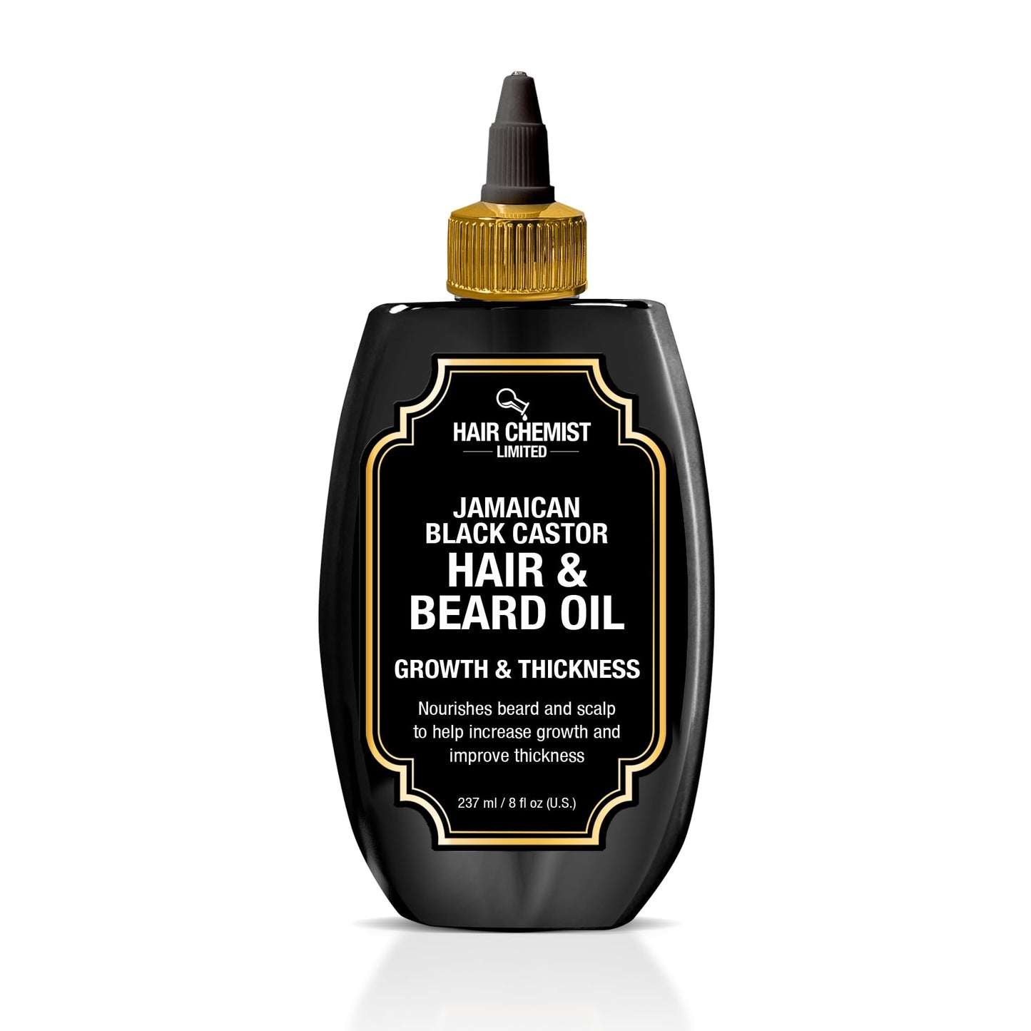 Hair Chemist Growth & Thickness Jamaican Black Castor Hair & Beard Oil 8 oz.