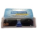 Solar Shield Clip-on Polarized Sunglasses Size 50 Rec 5 Black Full Frame New