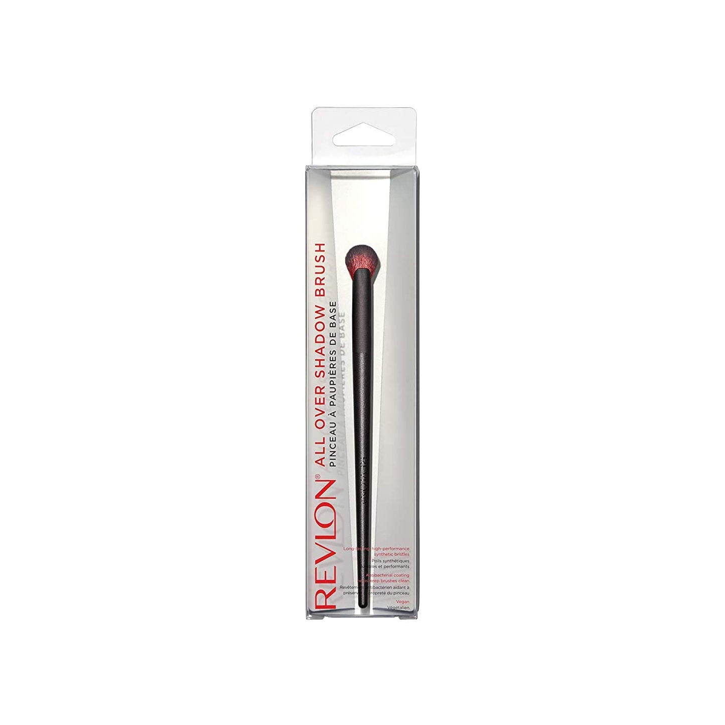Revlon All Over Shadow Brush, Rounded Fan Eyeshadow Makeup Brush, Vegan and Coated