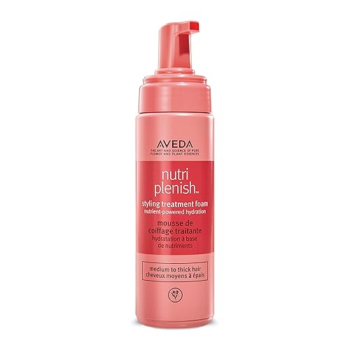 Aveda Nutriplenish Styling Treatment Foam | Soft Hold Styling Foam for Medium to Thick Hair | Hydrates and Nourishes | 94% Naturally Derived*, 6.7 Fl