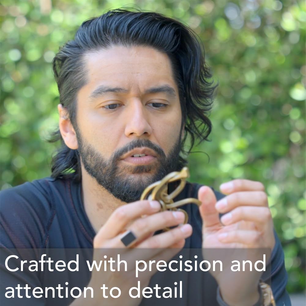 BePuzzled |Cylinder Hanayama Metal Brainteaser Puzzle Mensa Rated Level 4, for Ages 12 and Up