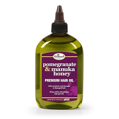 Difeel Elevated Pomegranate & Manuka Honey Premium Hair Oil 12 oz. - Growth Stimulating, Moisturizing & Strengthening Hair Oil for Dry, Damaged Hair