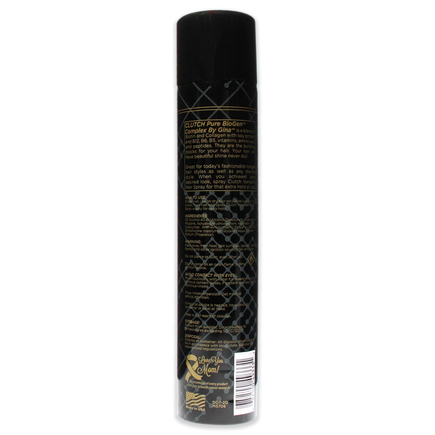 By Gina Clutch Pure BioGen Complex Hair Spray by Colours By Gina for Unisex - 11.5 oz Hair Spray