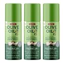 ORS Olive Oil Nourishing Sheen Spray Infused with Coconut for Restorative Shine Alcohol Free 2 Ounce (Pack of 3)