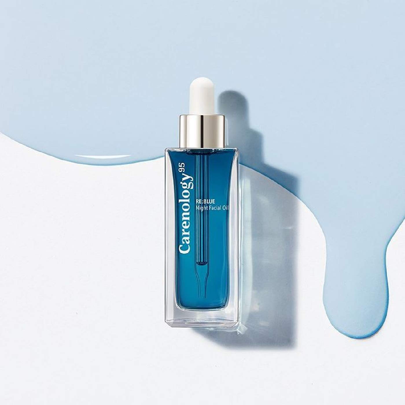 100% Pure Blue Tansy Korean Skincare Carenology Essential Facial Oil Overnight facial Repair for Acne Spot and Scar Treatment, Non-Greasy