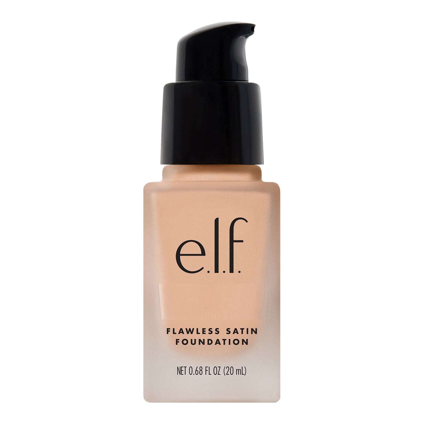e.l.f. Flawless Satin Foundation, Lightweight & Medium Coverage, Semi-Matte Finish, Vegan & Cruelty-Free, Sienna, 0.68 Fl Oz (20mL)