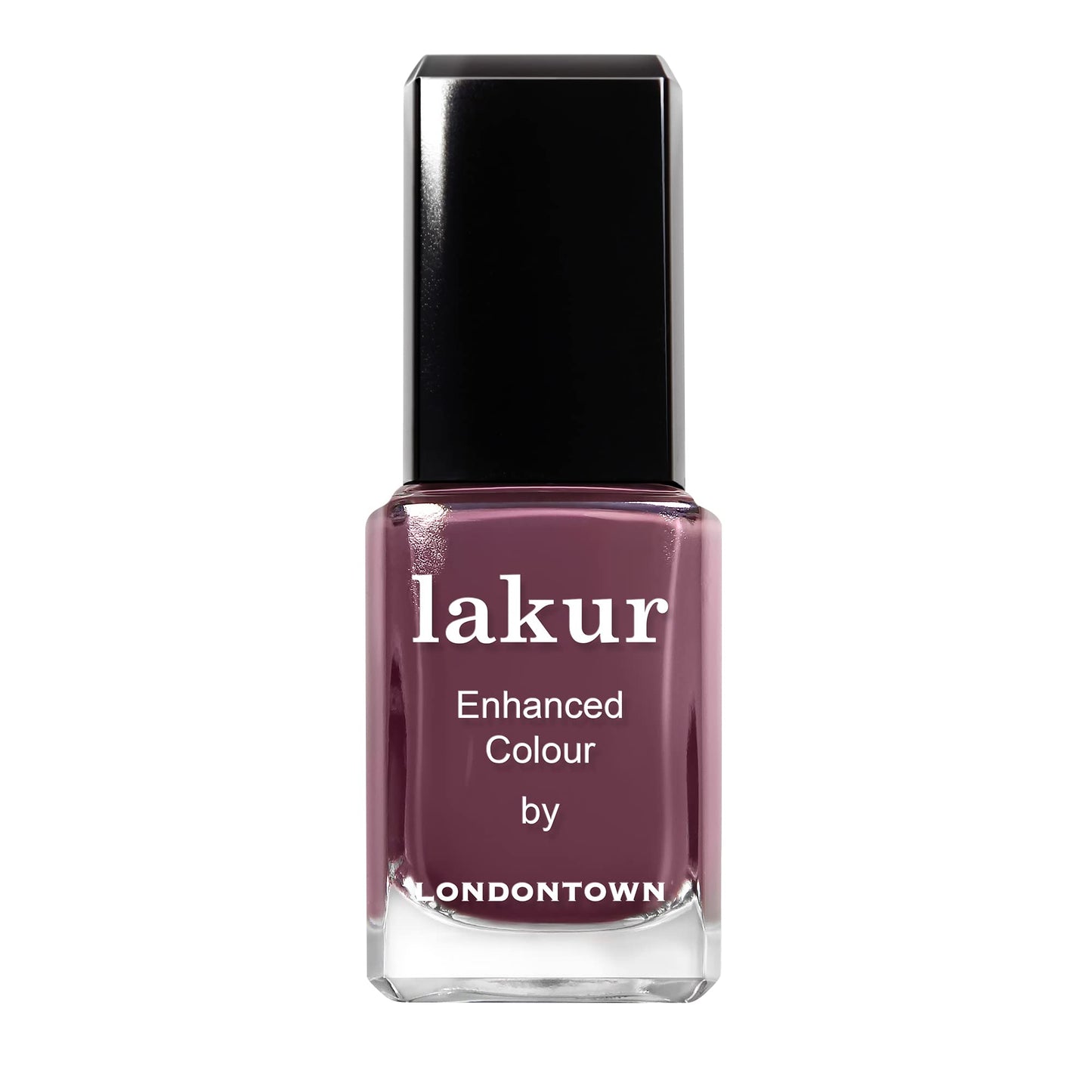 LONDONTOWN lakur Nail Polish - Chip-Resistant, Non-Toxic, Conditions & Hydrates Nails | Glossy Mauve Plum, Save the Queen, .40 fl oz