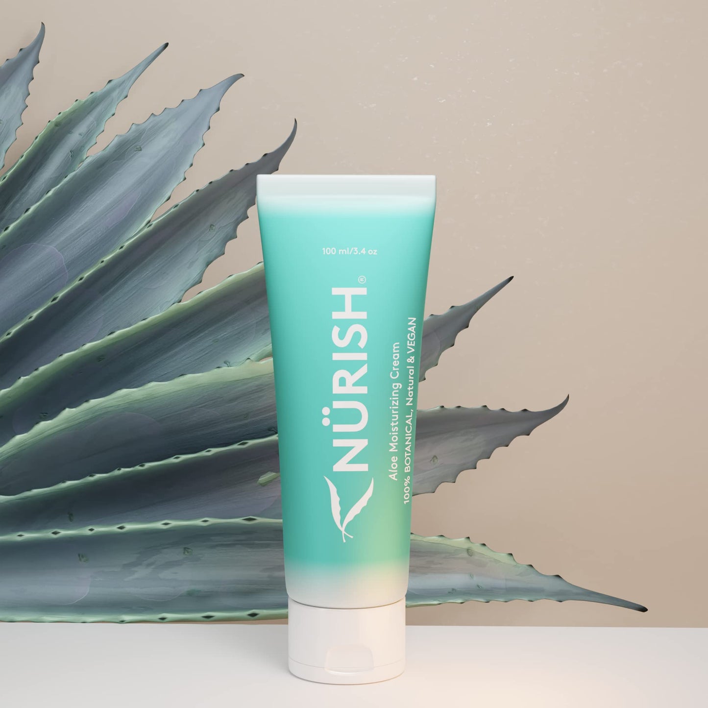 NURISH Advanced Moisturizer with Micro Hydro Beads| Natural & Vegan | Hand & Body Moisturizer for Normal & Dry Skin | Non-Comedogenic | Use 1/4 as