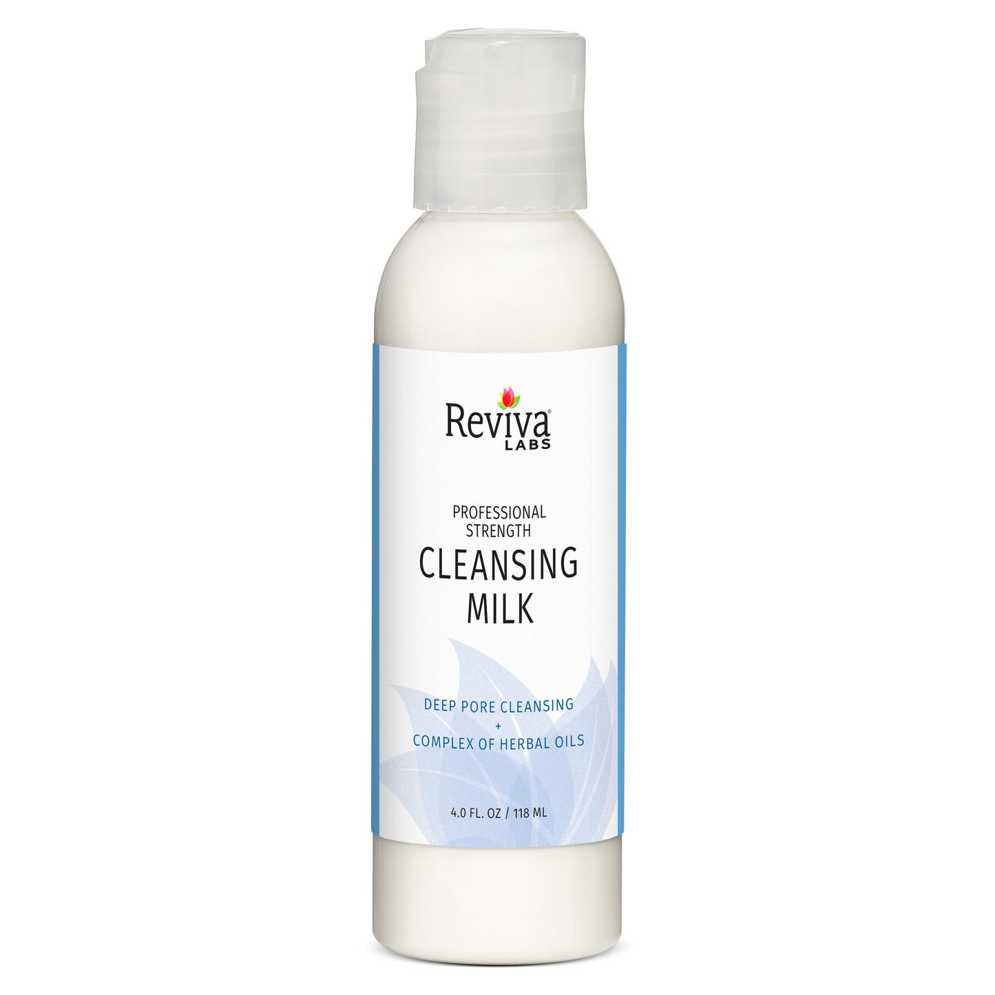 Reviva Labs Cleansing Milk - Gentle Facial Cleanser for Sensitive Skin with Aloe & Botanical Oils - Hydrating Milky Cleanser & Makeup Remover - Vegan
