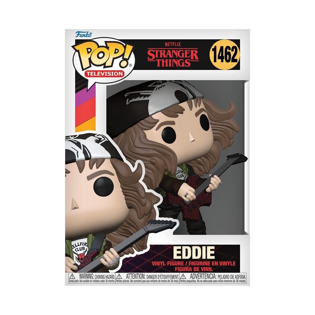 Funko POP! TV: Stranger Things - Hunter Eddie with Guitar - Collectable Vinyl Figure - Gift Idea - Official Merchandise - for Kids & Adults - TV Fans…