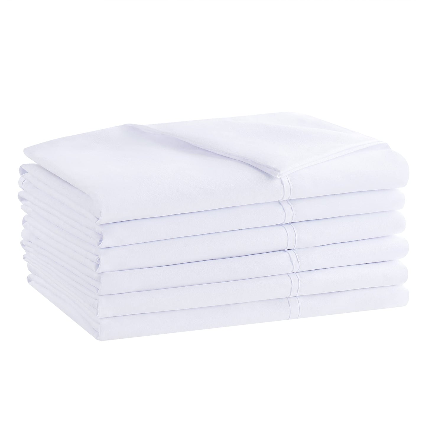 Arkwright Bulk Microfiber Queen Pillow Cases - Pack of 12 - Soft Hypoallergenic Pillowcases and Bedding Essentials for Hosts and Hotels, Standard,