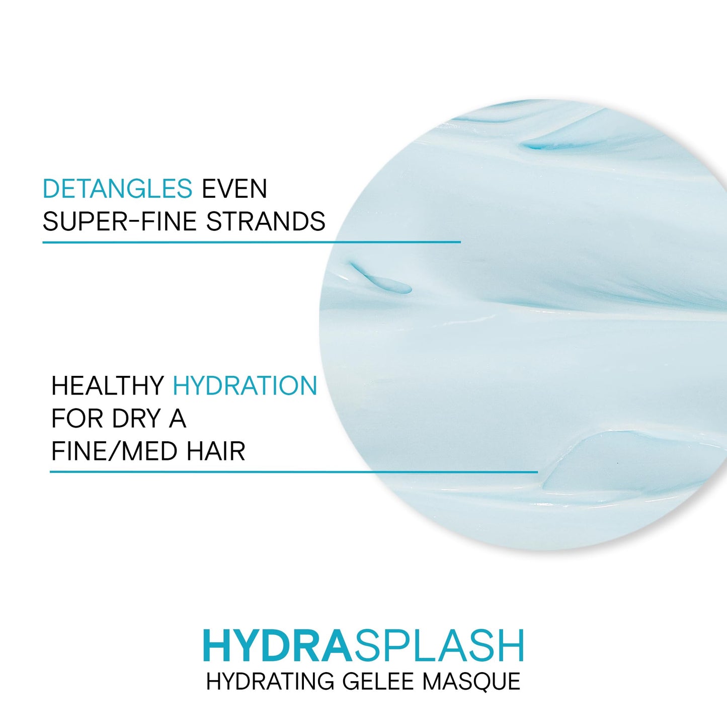 HydraSplash Hydrating Gelée Masque | For Fine, Medium, Dry Hair | Replenish Hydration | Boost Shine | With Sea Kelp & Coconut Water | 5.07 Fl Oz
