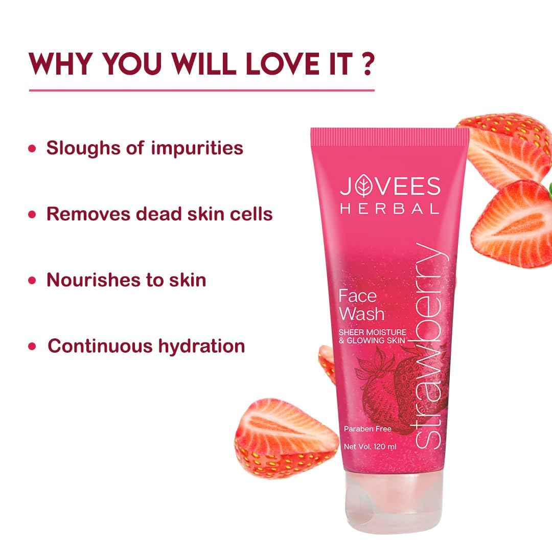 Jovees Daily Use Strawberry Face Wash 50gm