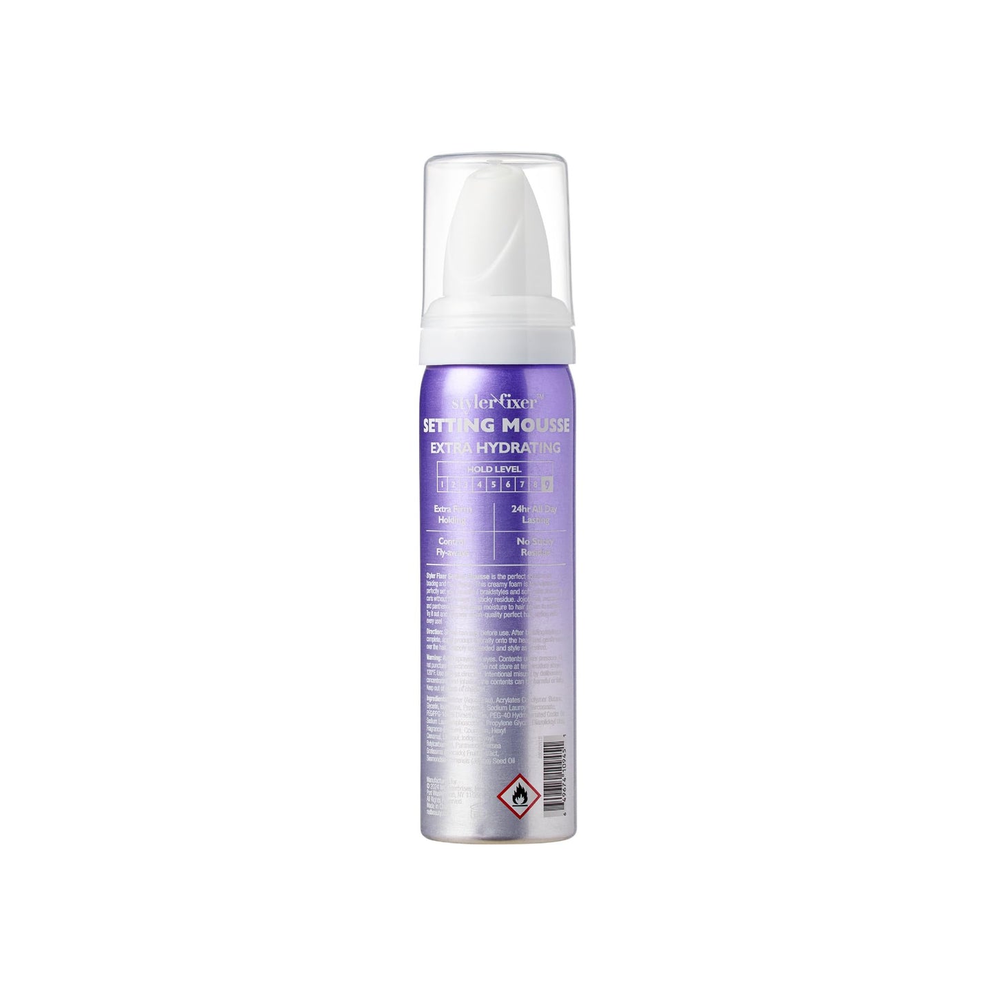 Red by Kiss Setting Mousse Braid Frizz Control, Curl Definition, Shine, Maximize Volume, Ultimate Hold, Long Lasting, Non Sticky Creamy Foam Style