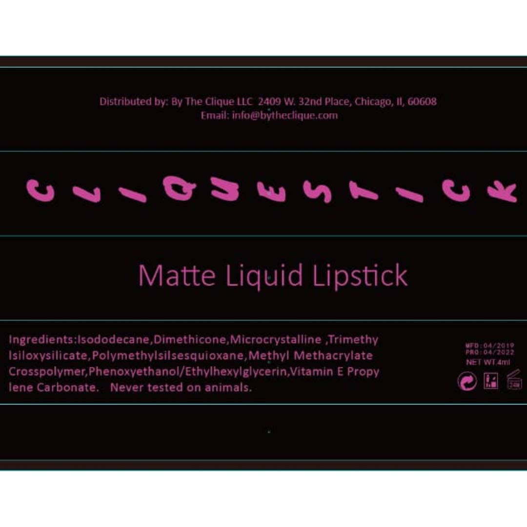 By The Clique Premium Matte Liquid Lipstick | Sun Kissed | Soft Peach Tinted Nude | Long Lasting | Perfect Texture | Cruelty-Free | Vegan | Gluten