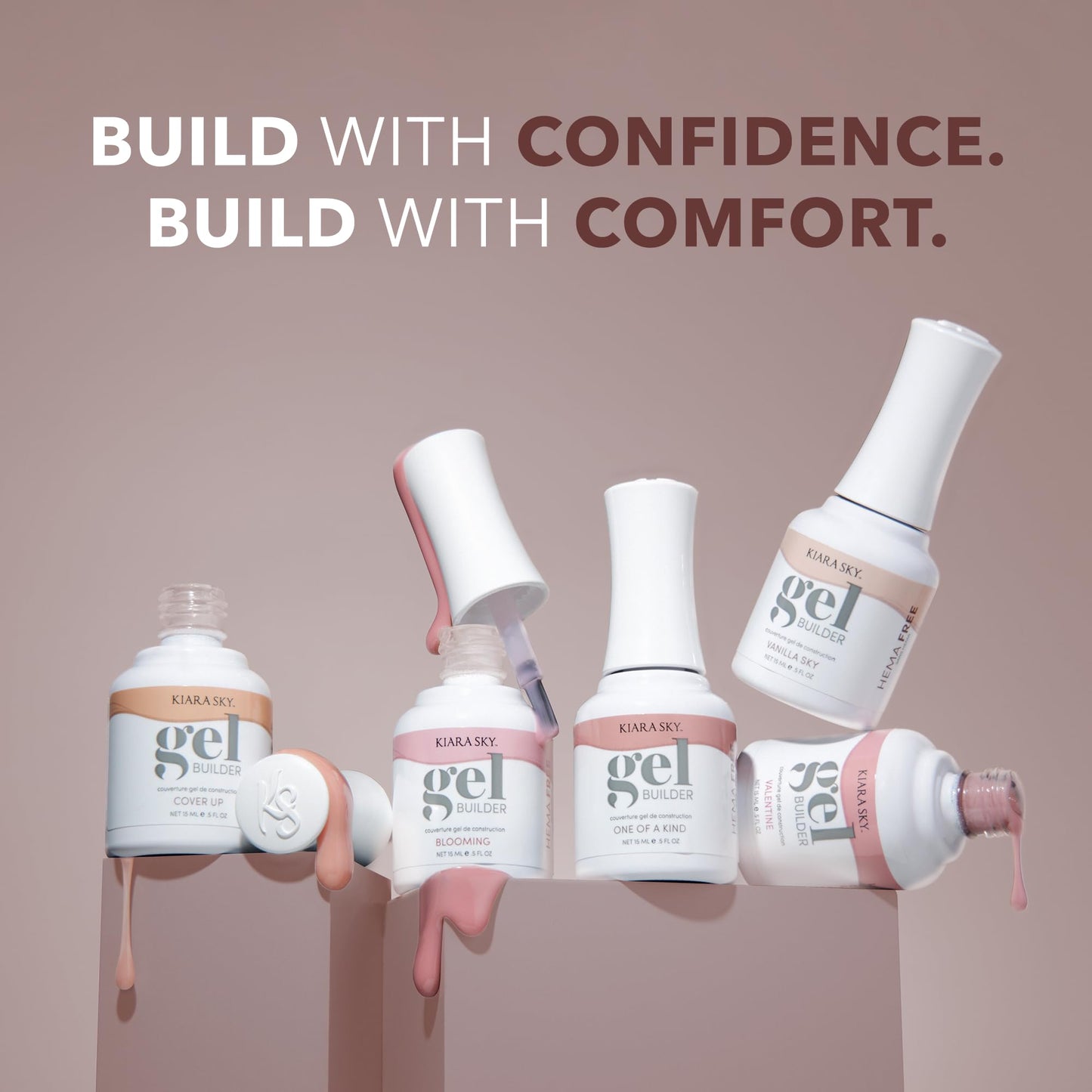 KIARA SKY Hema-Free Builder Nail Gel, Frenchy White, 0.5 Fl oz Beauty & Personal Care KIARA SKY